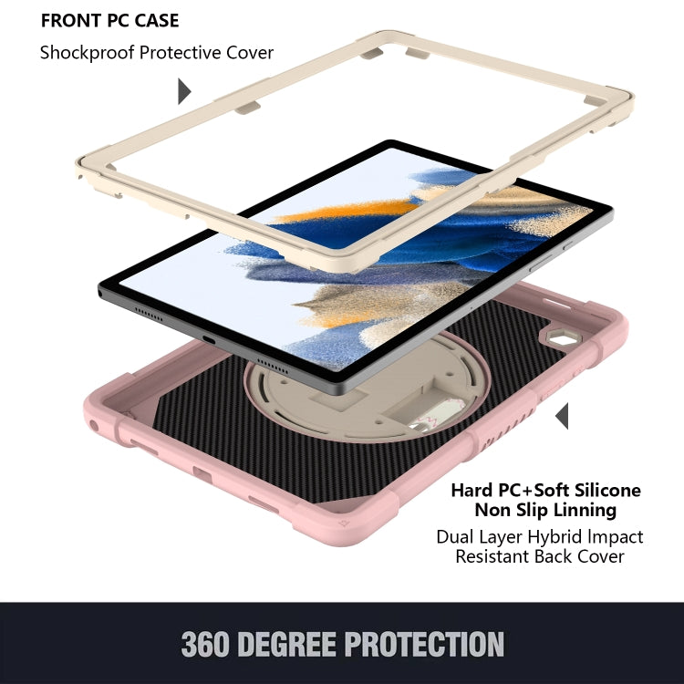 For Samsung Galaxy Tab A8 10.5 2021 Rotary Grab Silicone + PC Tablet Case