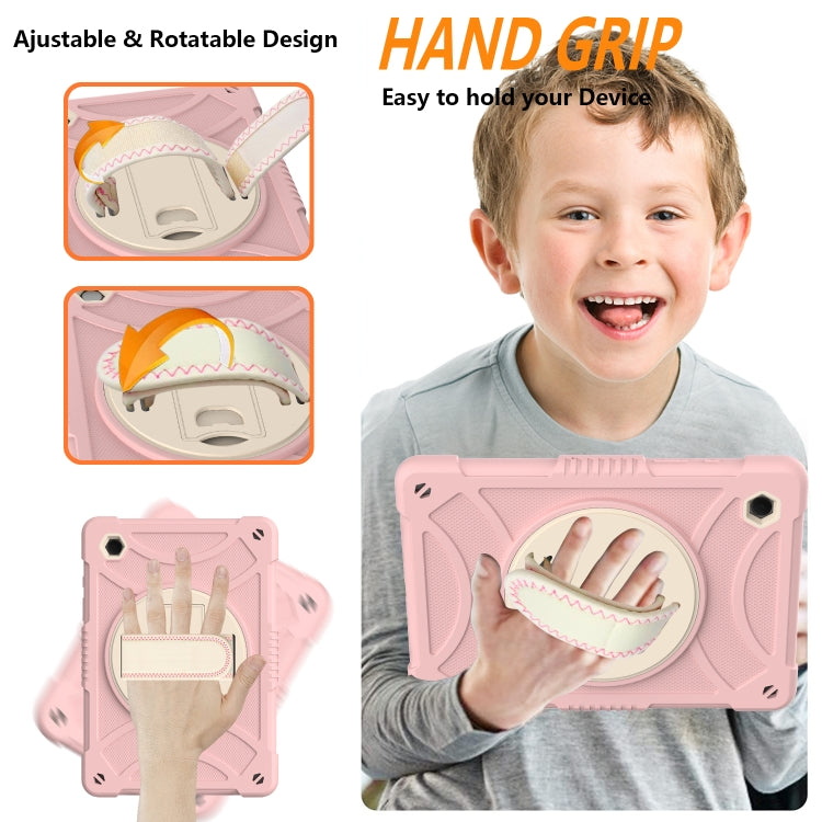 For Samsung Galaxy Tab A8 10.5 2021 Rotary Grab Silicone + PC Tablet Case