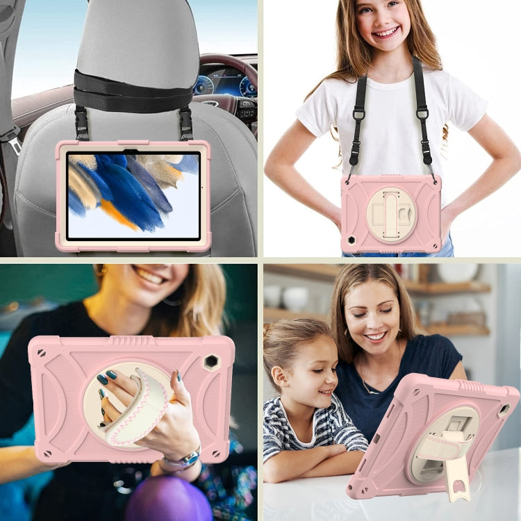 For Samsung Galaxy Tab A8 10.5 2021 Rotary Grab Silicone + PC Tablet Case