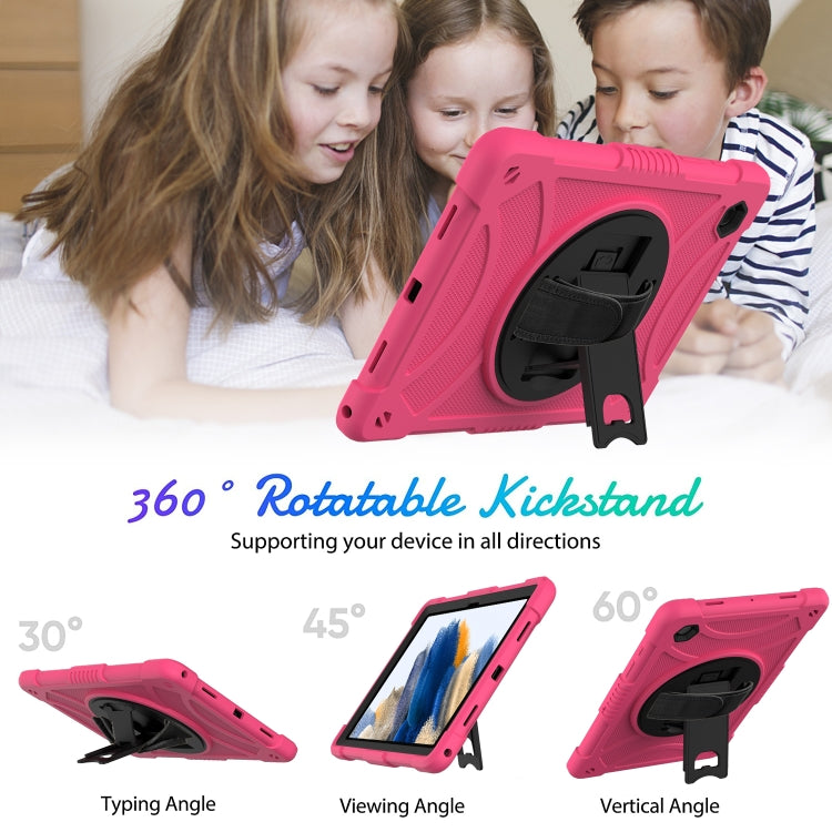 For Samsung Galaxy Tab A8 10.5 2021 Rotary Grab Silicone + PC Tablet Case