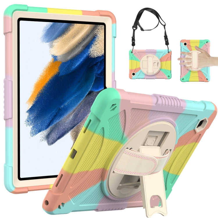 For Samsung Galaxy Tab A8 10.5 2021 Rotary Grab Silicone + PC Tablet Case