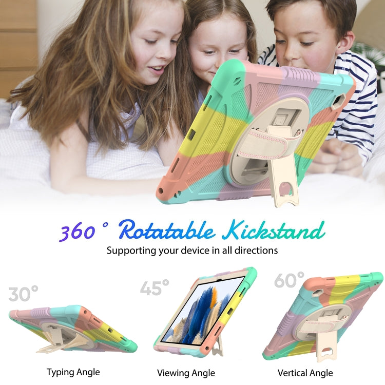For Samsung Galaxy Tab A8 10.5 2021 Rotary Grab Silicone + PC Tablet Case