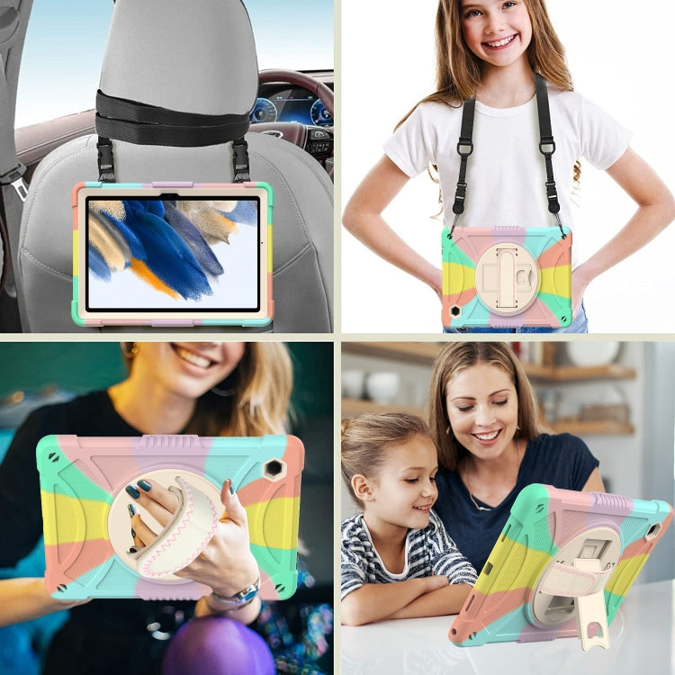 For Samsung Galaxy Tab A8 10.5 2021 Rotary Grab Silicone + PC Tablet Case