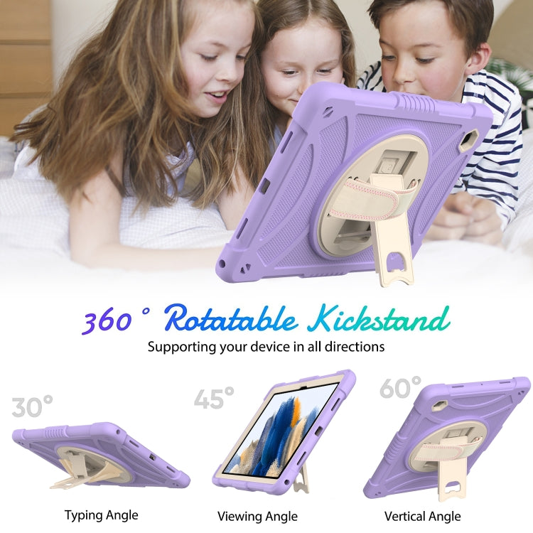 For Samsung Galaxy Tab A8 10.5 2021 Rotary Grab Silicone + PC Tablet Case