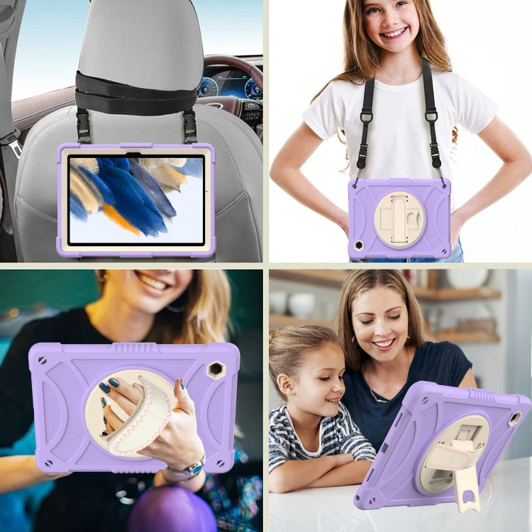 For Samsung Galaxy Tab A8 10.5 2021 Rotary Grab Silicone + PC Tablet Case