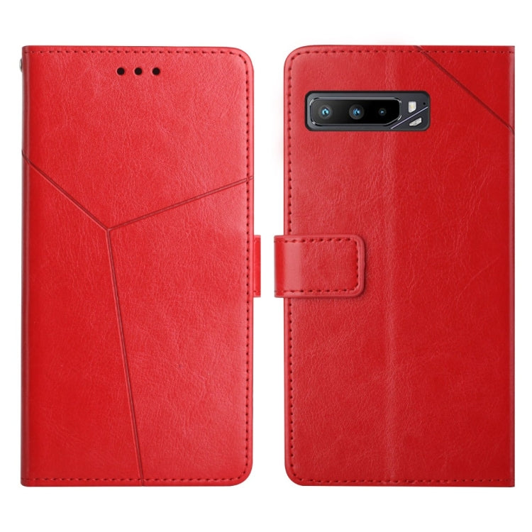 For Asus ROG Phone 3 Y Stitching Horizontal Flip Leather Phone Case