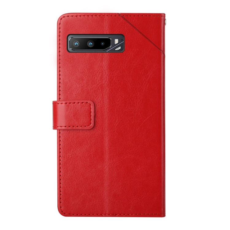 For Asus ROG Phone 3 Y Stitching Horizontal Flip Leather Phone Case