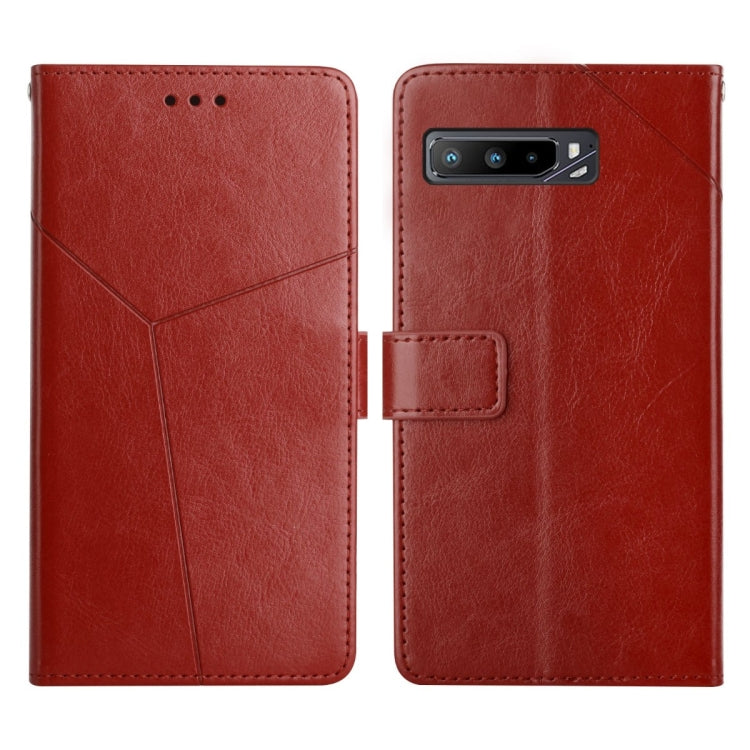 For Asus ROG Phone 3 Y Stitching Horizontal Flip Leather Phone Case