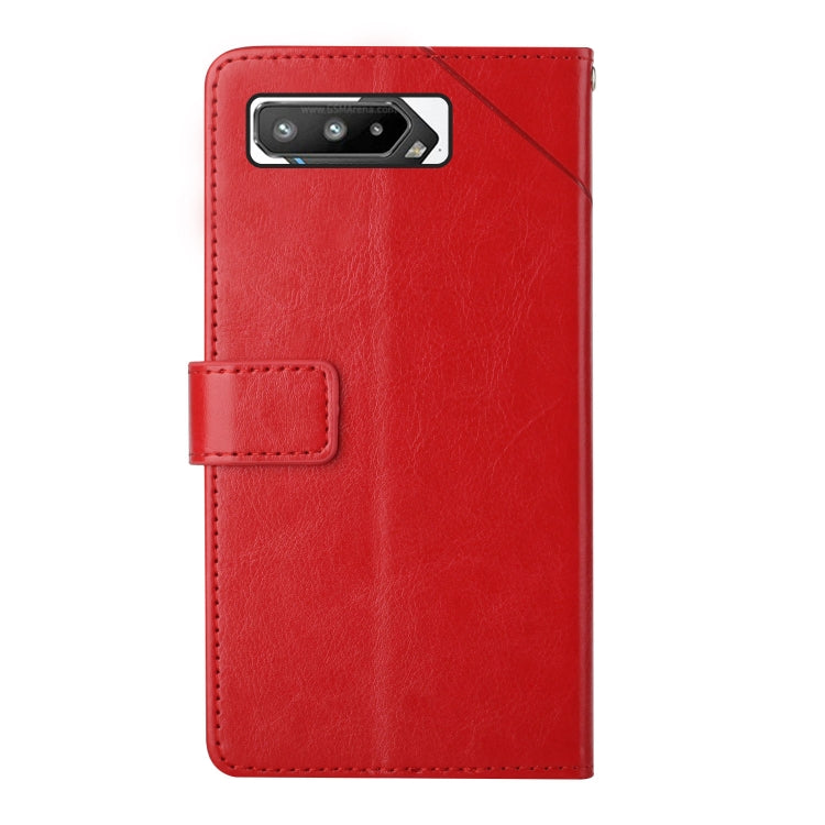 For Asus ROG Phone 5 Y Stitching Horizontal Flip Leather Phone Case