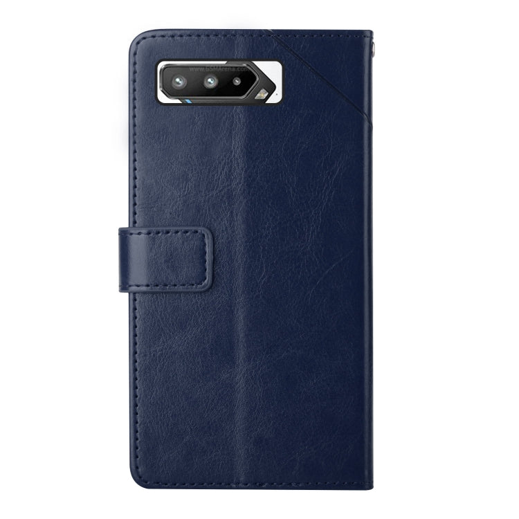 For Asus ROG Phone 5 Y Stitching Horizontal Flip Leather Phone Case
