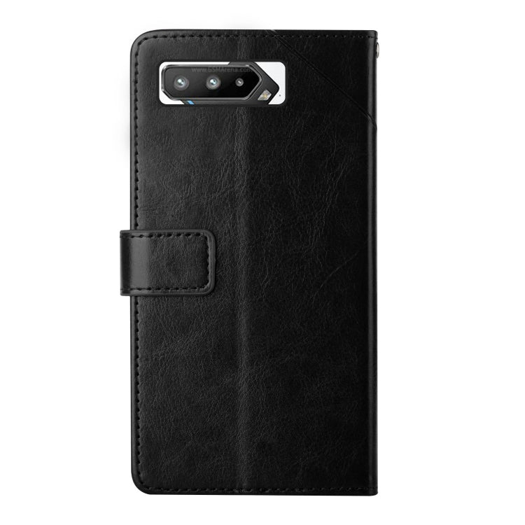 For Asus ROG Phone 5 Y Stitching Horizontal Flip Leather Phone Case