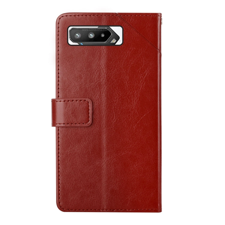 For Asus ROG Phone 5 Y Stitching Horizontal Flip Leather Phone Case