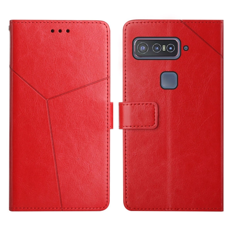 For Asus Smartphone for Snapdragon Insiders Y Stitching Horizontal Flip Leather Phone Case