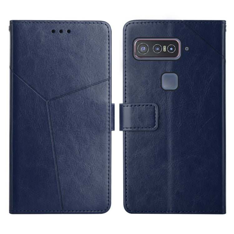 For Asus Smartphone for Snapdragon Insiders Y Stitching Horizontal Flip Leather Phone Case