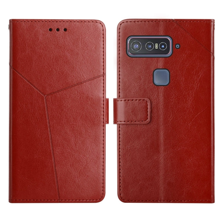 For Asus Smartphone for Snapdragon Insiders Y Stitching Horizontal Flip Leather Phone Case