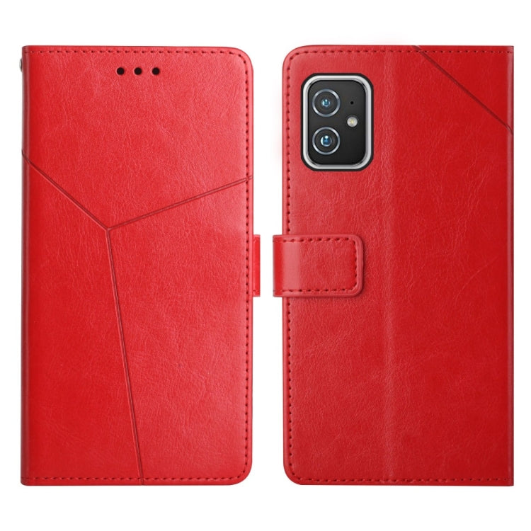 For Asus Zenfone 8 Y Stitching Horizontal Flip Leather Phone Case