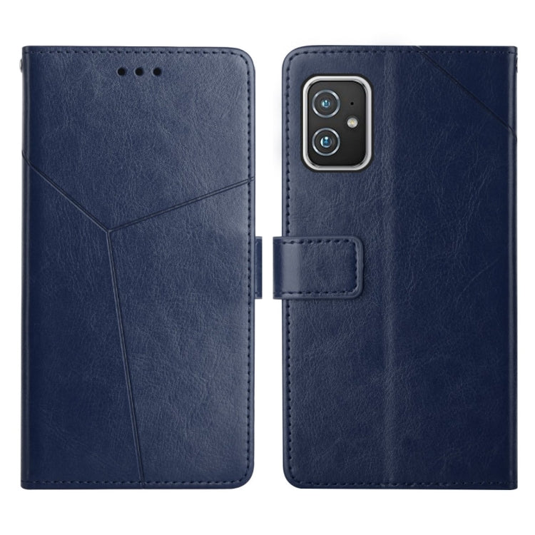 For Asus Zenfone 8 Y Stitching Horizontal Flip Leather Phone Case