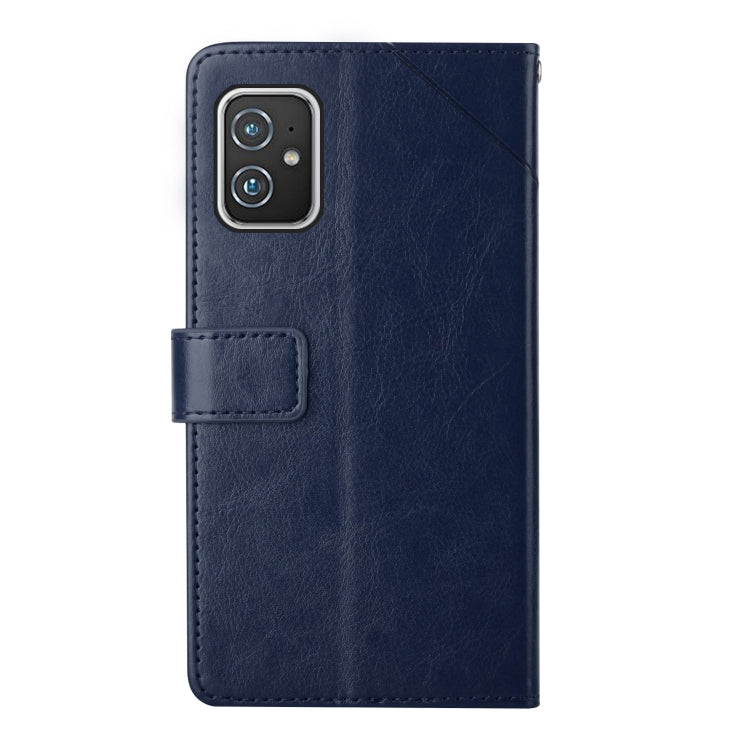 For Asus Zenfone 8 Y Stitching Horizontal Flip Leather Phone Case