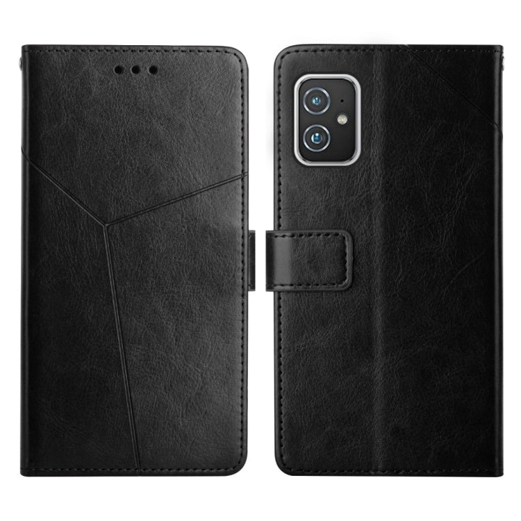 For Asus Zenfone 8 Y Stitching Horizontal Flip Leather Phone Case