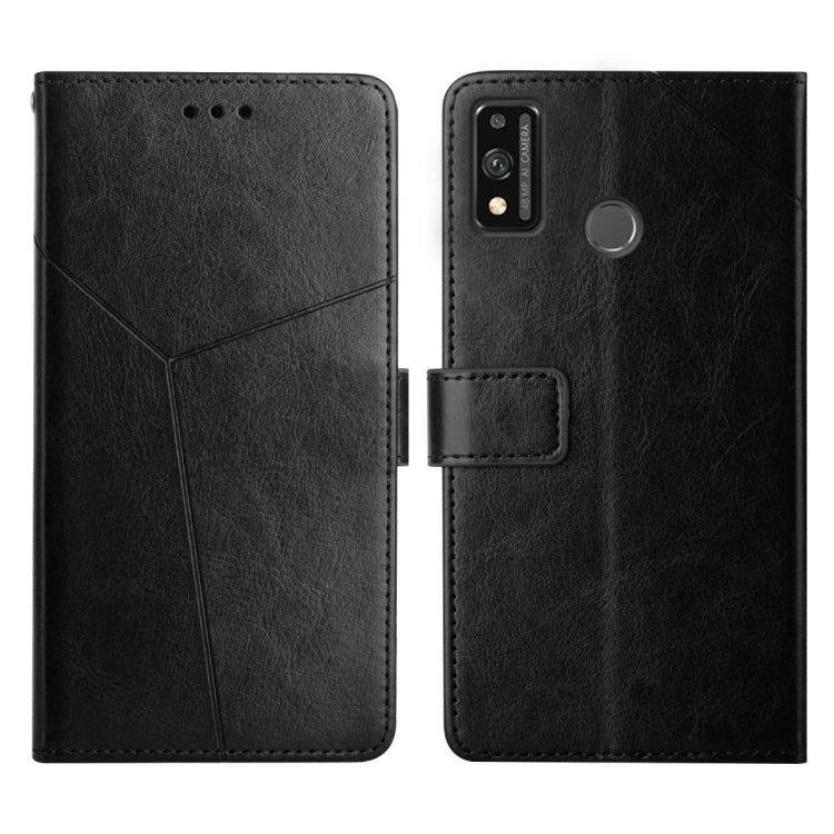 For Honor 9X Lite Y Stitching Horizontal Flip Leather Phone Case