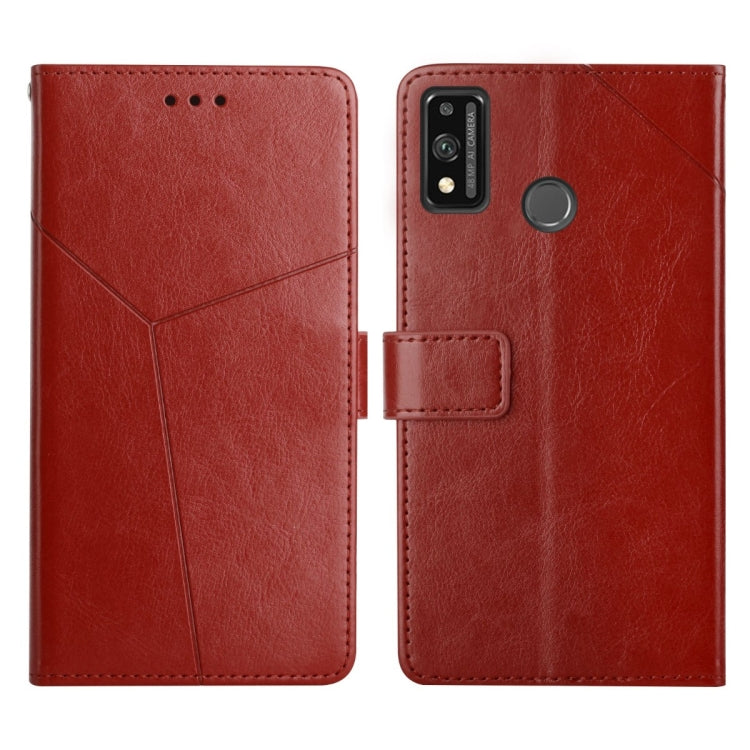 For Honor 9X Lite Y Stitching Horizontal Flip Leather Phone Case