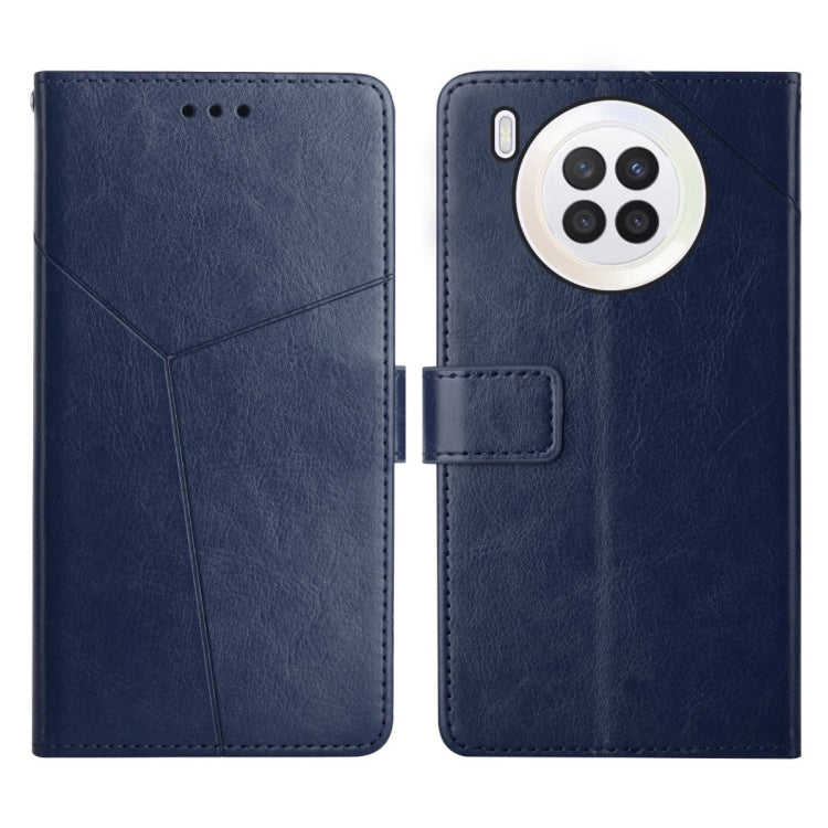 For Huawei nova 8i Y Stitching Horizontal Flip Leather Phone Case