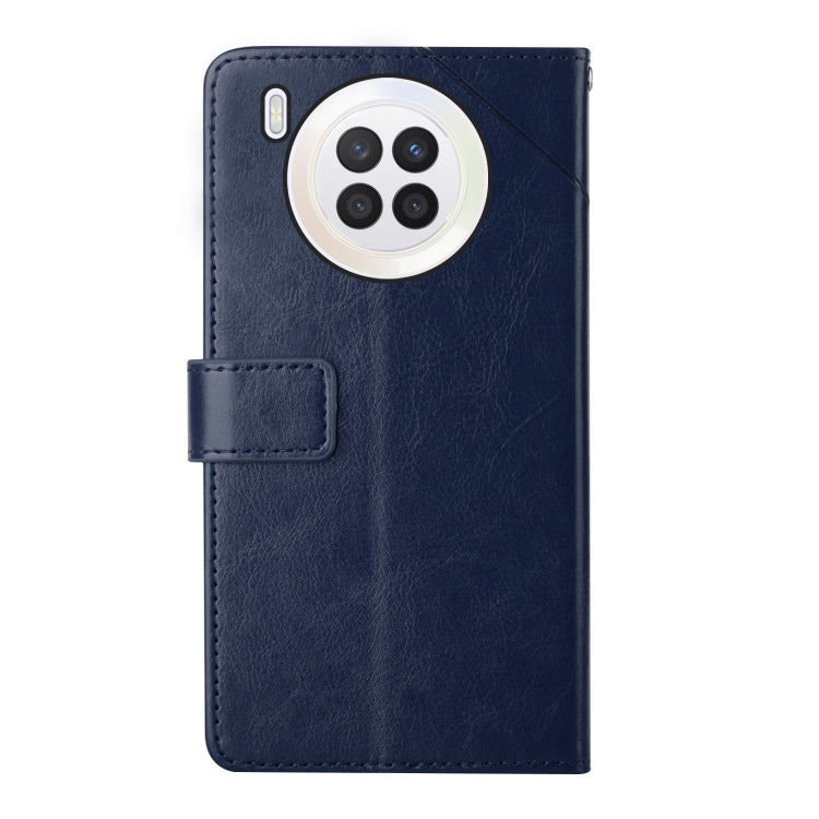 For Huawei nova 8i Y Stitching Horizontal Flip Leather Phone Case