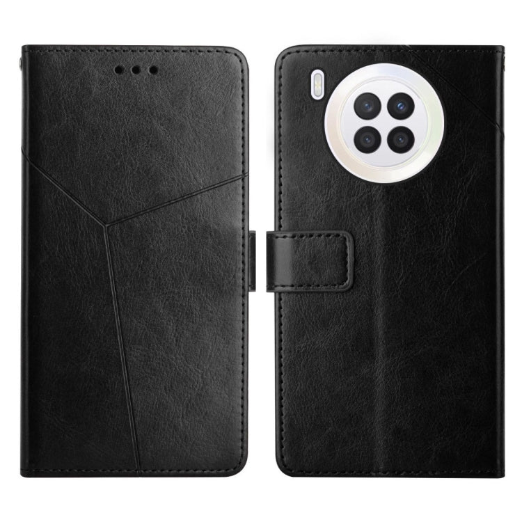 For Huawei nova 8i Y Stitching Horizontal Flip Leather Phone Case
