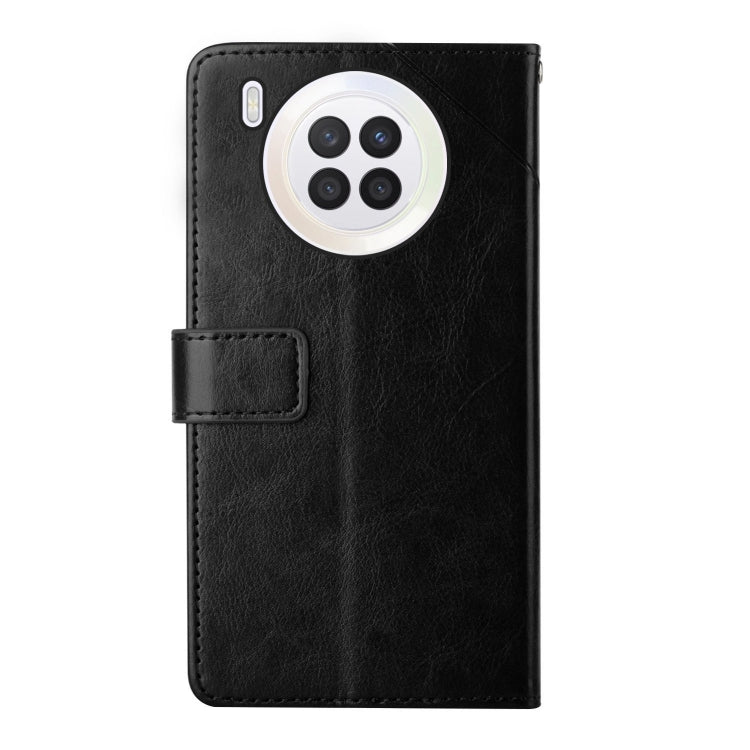 For Huawei nova 8i Y Stitching Horizontal Flip Leather Phone Case