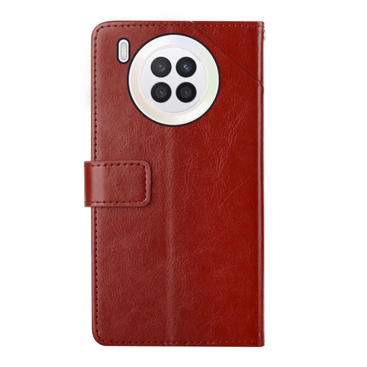 For Huawei nova 8i Y Stitching Horizontal Flip Leather Phone Case