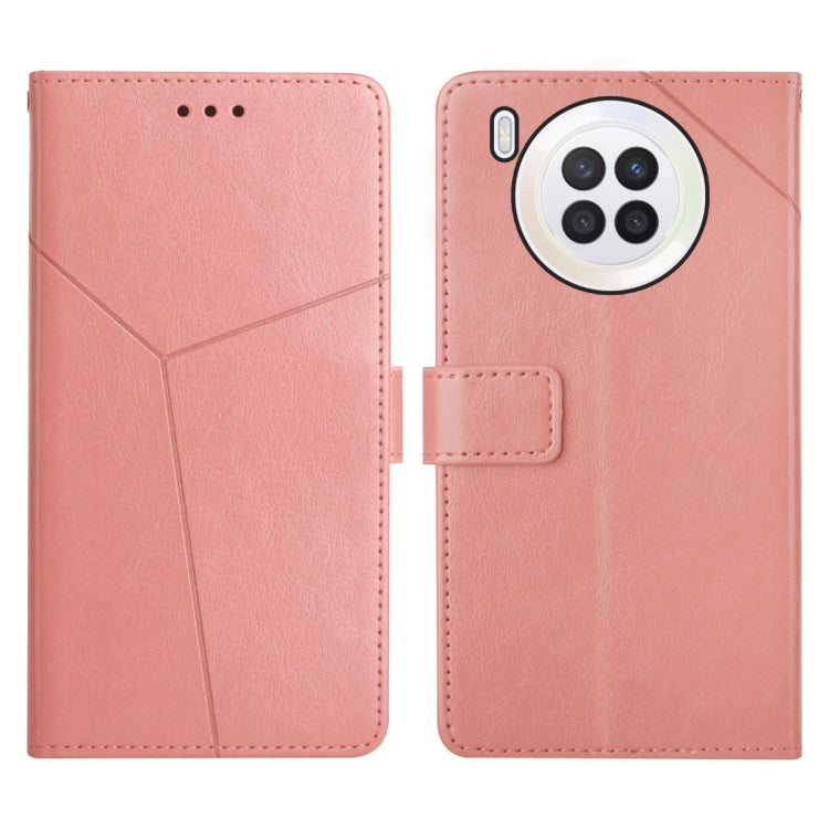 For Huawei nova 8i Y Stitching Horizontal Flip Leather Phone Case
