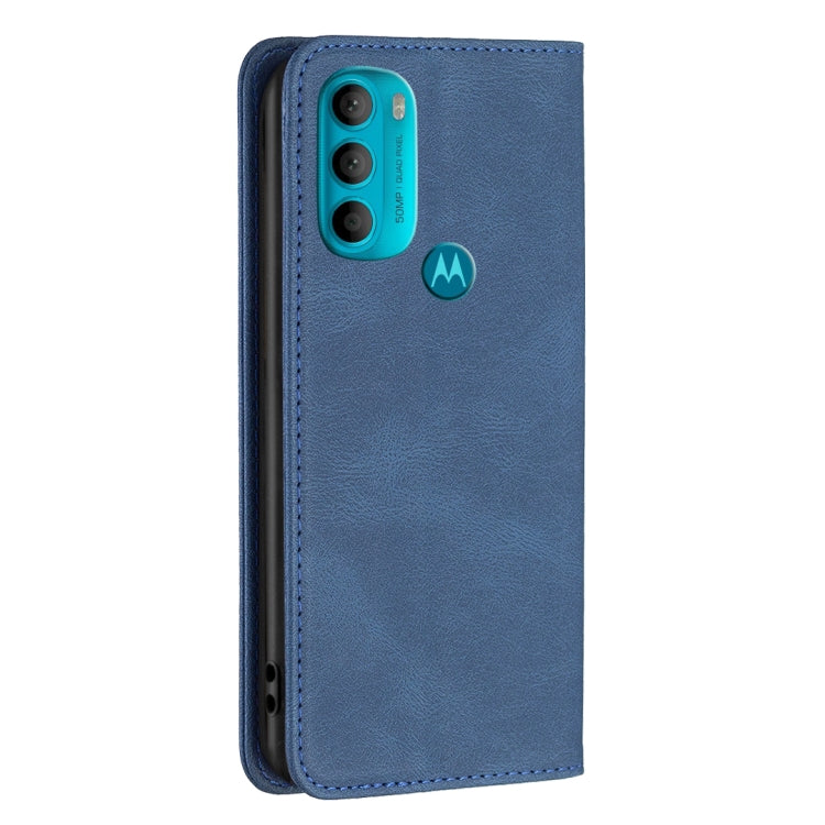 For Motorola Moto G71 5G Magnetic RFID Blocking Anti-Theft Leather Phone Case