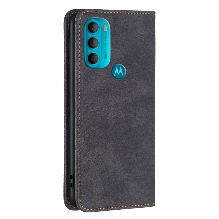 For Motorola Moto G71 5G Magnetic RFID Blocking Anti-Theft Leather Phone Case