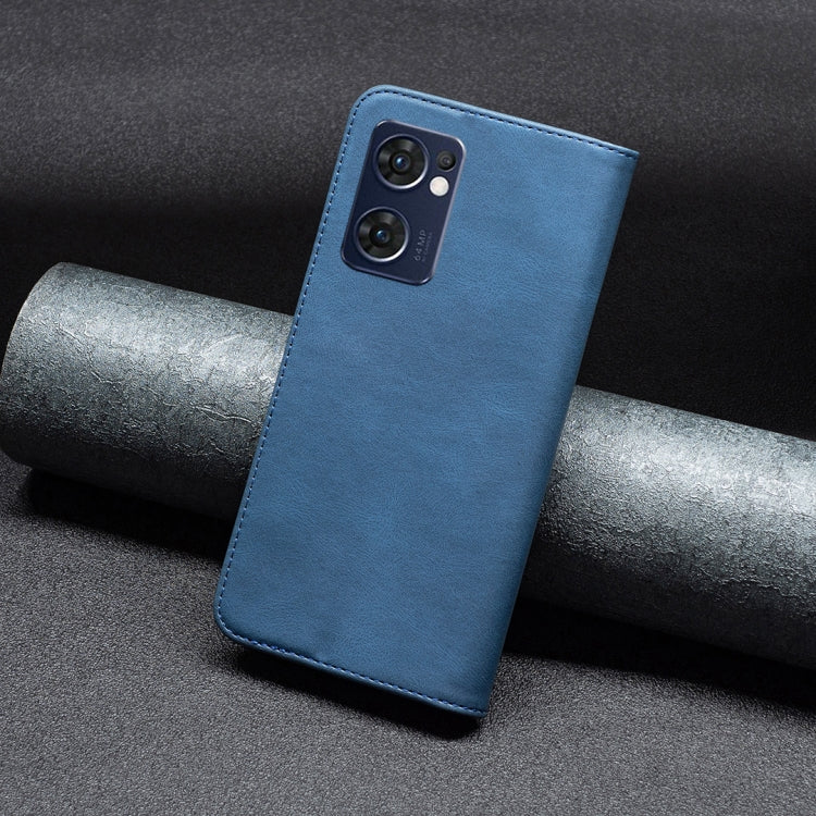 For OPPO Reno7 5G/Find X5 Lite Magnetic RFID Blocking Anti-Theft Leather Phone Case