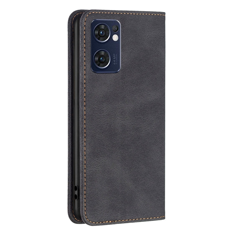 For OPPO Reno7 5G/Find X5 Lite Magnetic RFID Blocking Anti-Theft Leather Phone Case