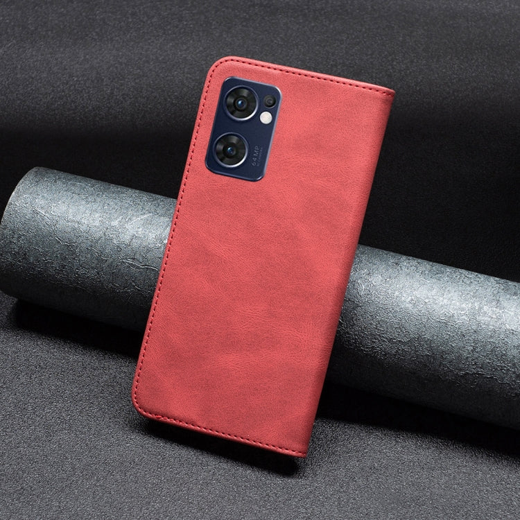 For OPPO Reno7 5G/Find X5 Lite Magnetic RFID Blocking Anti-Theft Leather Phone Case