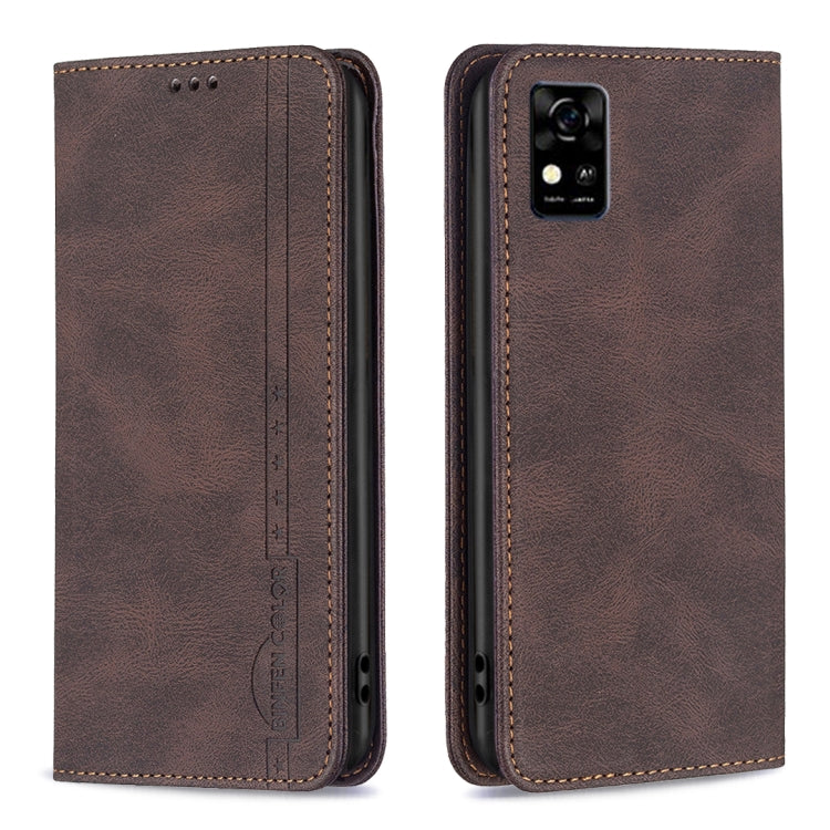 For ZTE Blade  A31 Magnetic RFID Blocking Anti-Theft Leather Phone Case