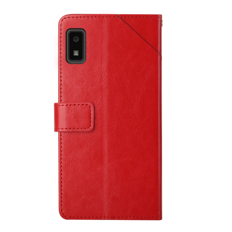 For Sharp Aquos Wish SHG06 Y Stitching Horizontal Flip Leather Phone Case