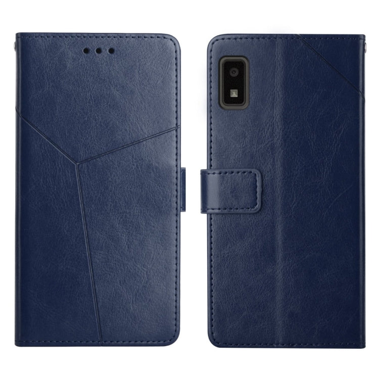 For Sharp Aquos Wish SHG06 Y Stitching Horizontal Flip Leather Phone Case