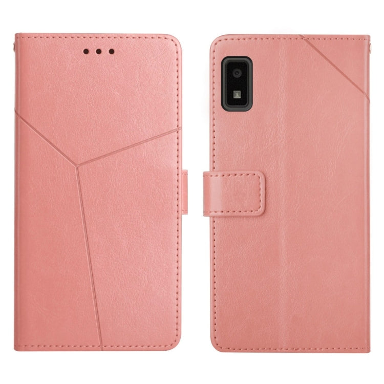 For Sharp Aquos Wish SHG06 Y Stitching Horizontal Flip Leather Phone Case