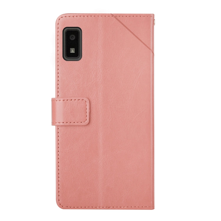 For Sharp Aquos Wish SHG06 Y Stitching Horizontal Flip Leather Phone Case