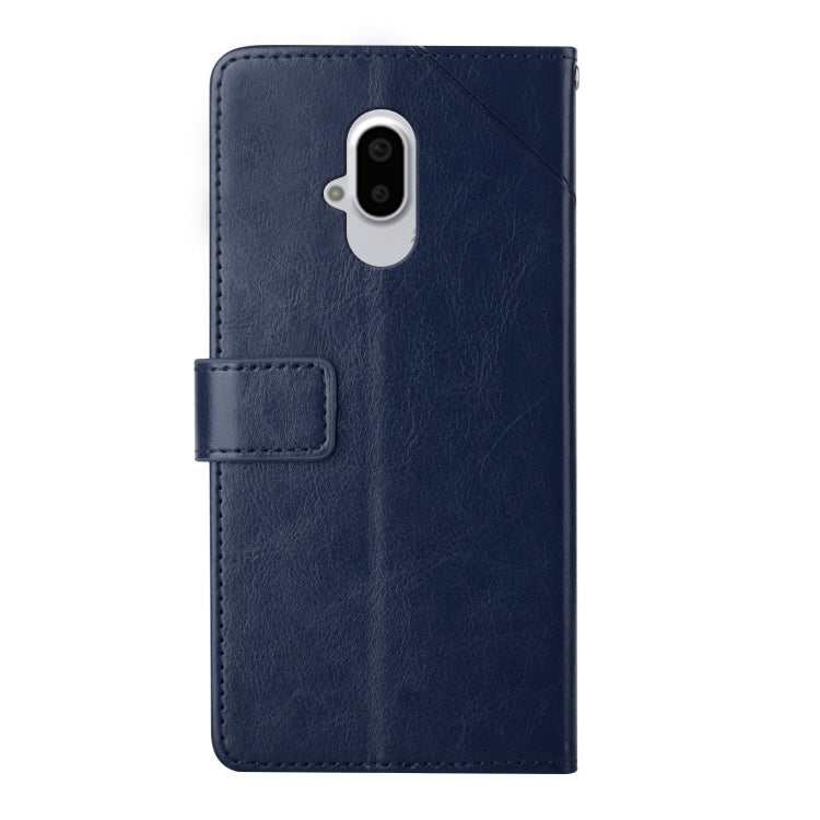 For Fujitsu Arrows F-52B Y Stitching Horizontal Flip Leather Phone Case