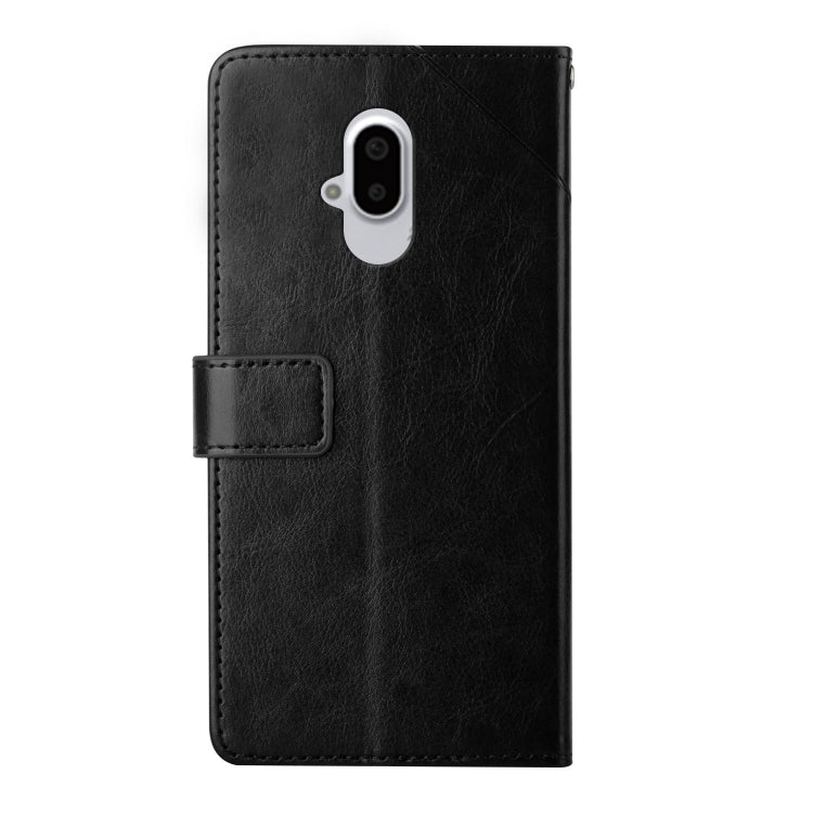 For Fujitsu Arrows F-52B Y Stitching Horizontal Flip Leather Phone Case