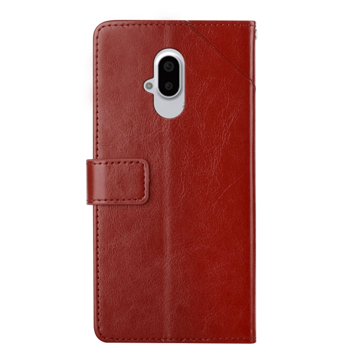 For Fujitsu Arrows F-52B Y Stitching Horizontal Flip Leather Phone Case