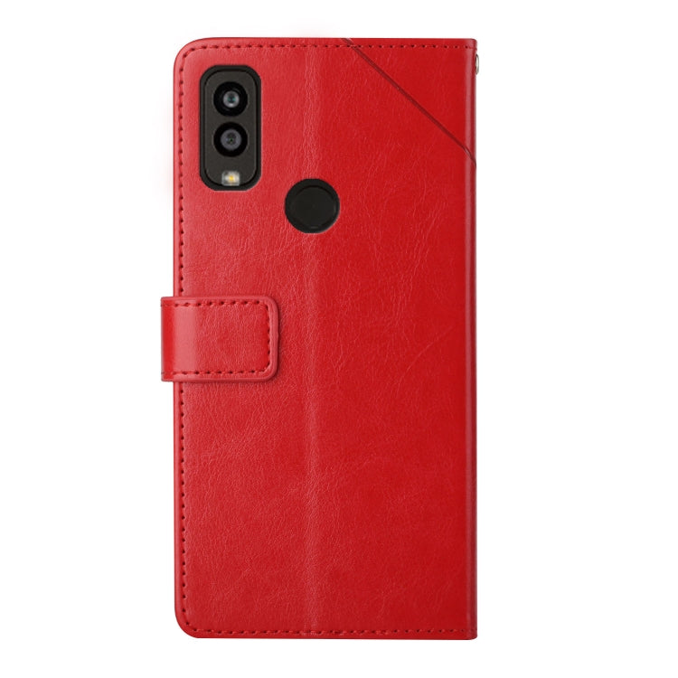 For Kyocera Android One S9 Y Stitching Horizontal Flip Leather Phone Case