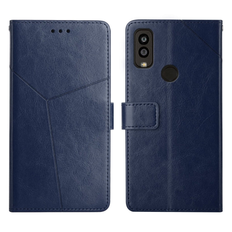 For Kyocera Android One S9 Y Stitching Horizontal Flip Leather Phone Case