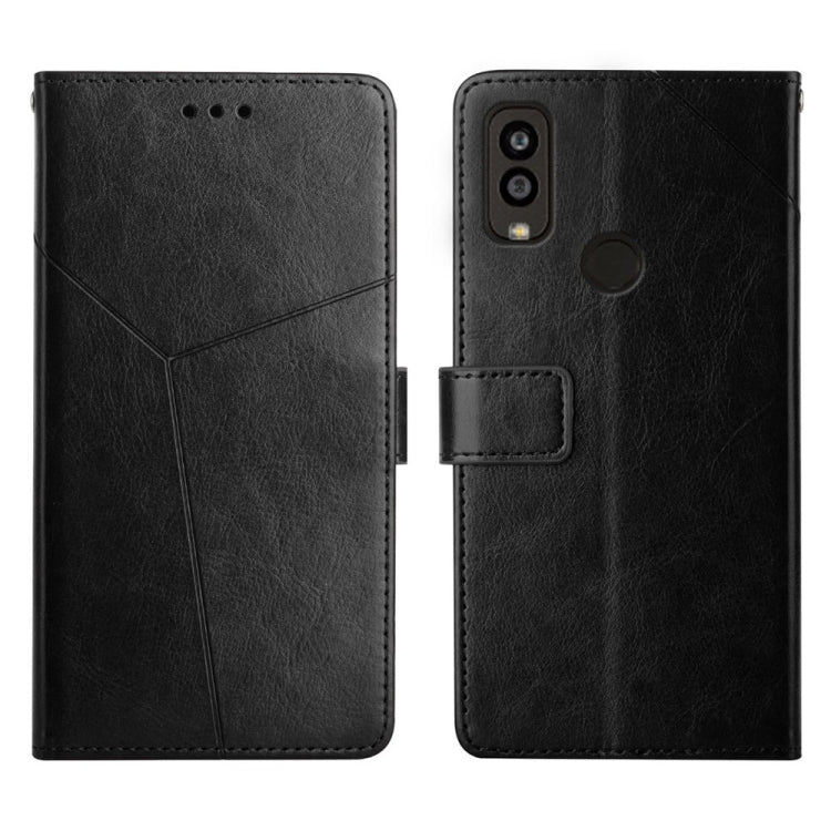 For Kyocera Android One S9 Y Stitching Horizontal Flip Leather Phone Case