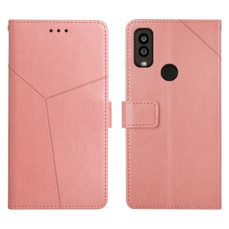 For Kyocera Android One S9 Y Stitching Horizontal Flip Leather Phone Case