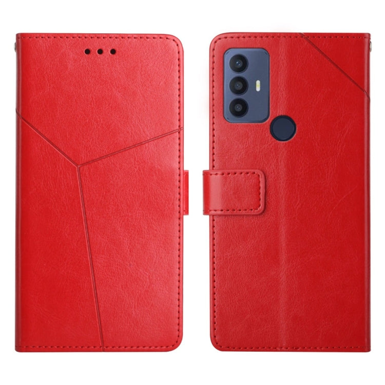 For Sharp Aquos V6 / V6 Plus Y Stitching Horizontal Flip Leather Phone Case
