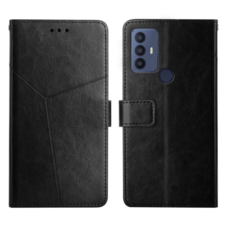 For Sharp Aquos V6 / V6 Plus Y Stitching Horizontal Flip Leather Phone Case